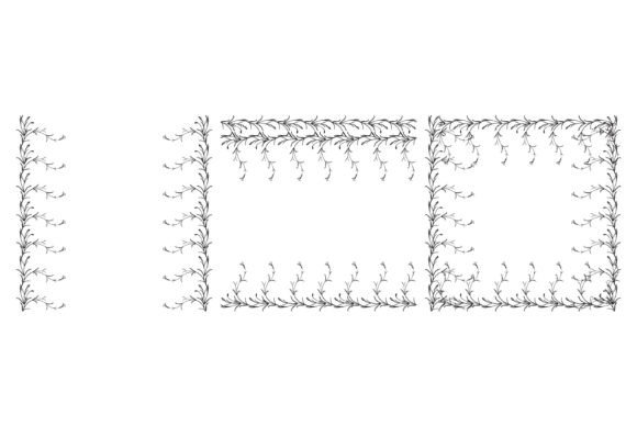 Botanical Hand Drawn Floral Frames Print: Elevating Design with Organic Elegance