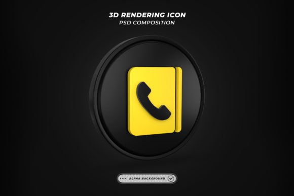 Elevating Digital Communication: The Strategic Value of High-Quality 3D Render Phone Book Icons