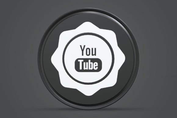 Enhancing Visual Identity with a High-Resolution 3D Render YouTube Icon