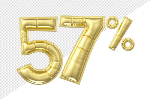 Evaluating the Gold Glossy Balloon 3D Render at a 57 Percent Discount