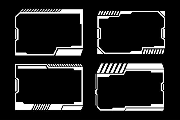 Geometric Cyberpunk Streaming Frames