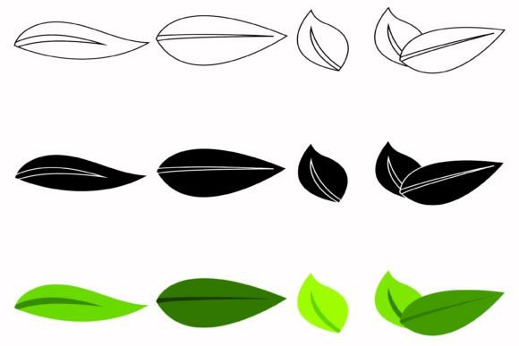 Leaf Nature Ecology Icon Collection