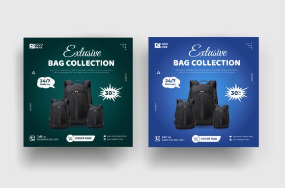 Maximizing Visual Impact with a Bag Promotion Social Media Post Banner