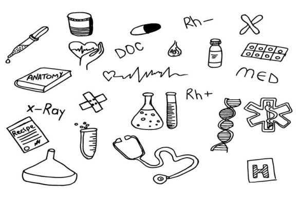 Medical Essentials Doodles Collection: A Practical Asset for Health-Focused Design