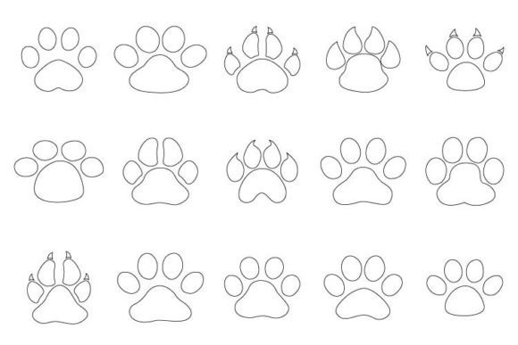 Paw Collection: Unique Animal Icons for Design