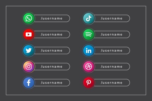 Social Media Username Button: Elevating Your Digital Identity with Modern Design