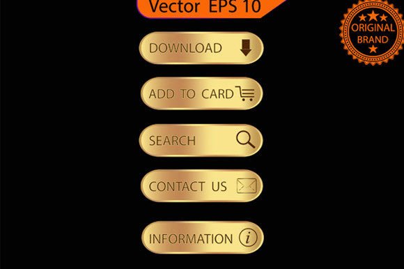 Strategic Value of the Gold Button Bundle in Vector UI UX Design