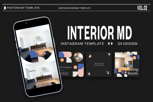 Streamlining Social Media Design with Interior Instagram Photoshop Templates